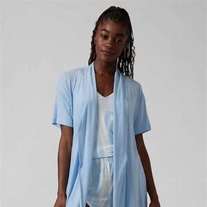 Athleta Nighttime Bliss Short Sleeve Robe SizeS
